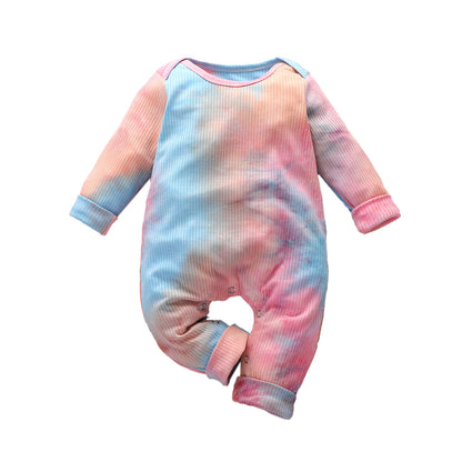 Tie Dye Long Sleeved Romper