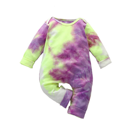 Tie Dye Long Sleeved Romper