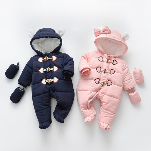 Baby Onesie Horn Buckle Crawling Suit