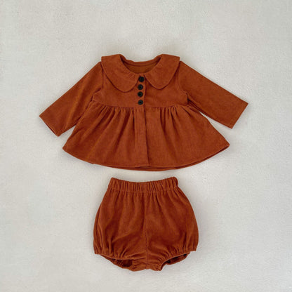 Corduroy Baby Bloomer 2-piece Set