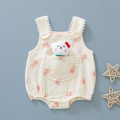 Cute Baby Gauze Rompers