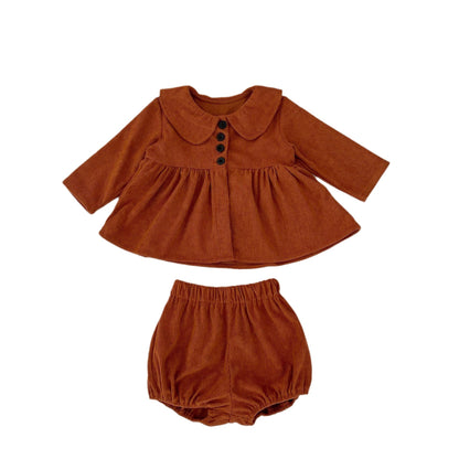 Corduroy Baby Bloomer 2-piece Set