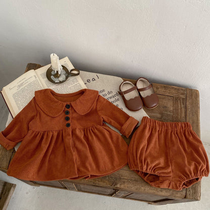 Corduroy Baby Bloomer 2-piece Set