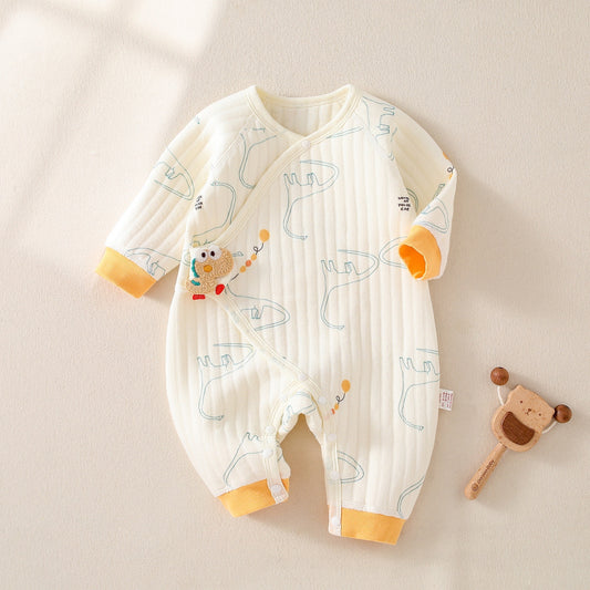 Warm Quilted Newborn Jumpsuit