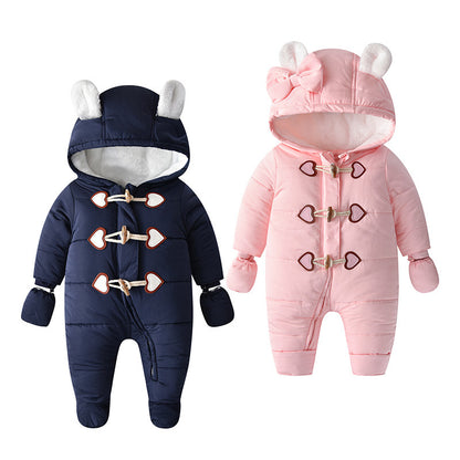 Baby Onesie Horn Buckle Crawling Suit