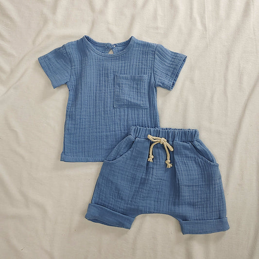 Pure Cotton Two-piece Baby Set