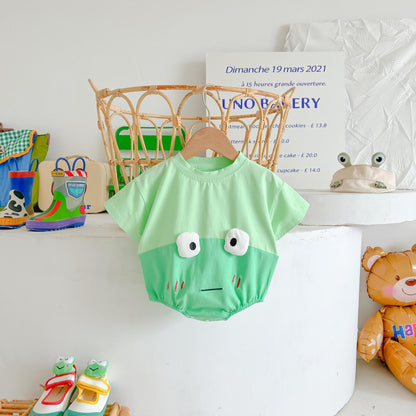 Baby Frog Triangle Rompers